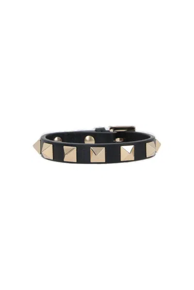 Valentino Garavani Rockstud Bracelet In Black