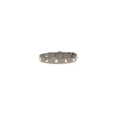 Valentino Garavani Rockstud Bracelet In Gray