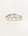 Valentino Garavani Rockstud Calfskin Double-strap Bracelet Woman Light Ivory Uni In Light Ivory
