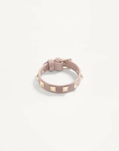 Valentino Garavani Rockstud Bracelet Woman Poudre Uni In Pink