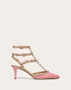 Valentino Garavani Rockstud Caged Pump 65mm Woman Candy Rose/poudre 37.5 In Pink