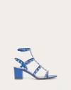 Valentino Garavani Rockstud Calfskin Ankle Strap Sandal 60 Mm Woman Cobalt 40 In Blue