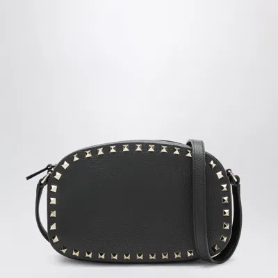 Valentino Garavani Rockstud Camera Case Crossbody Bag In Black Leather