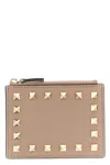Valentino Garavani 'rockstud' Cardholder In Pink