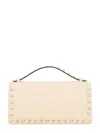 Valentino Garavani Rockstud Chain Wallet In Neutral