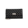 Valentino Rockstud Spike Black Leather Shoulder Bag