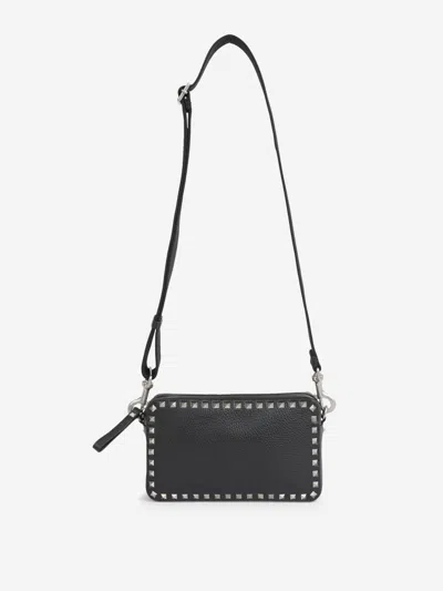 Valentino Garavani Rockstud Crossbody Bag In Black