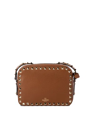 Valentino Garavani "rockstud" Crossbody Bag In Metallic