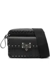 Valentino Rockstud-embellished Messenger Bag In Black