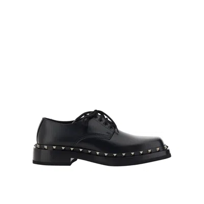 Valentino Garavani Man Lace-up Shoes Black Size 11 Leather