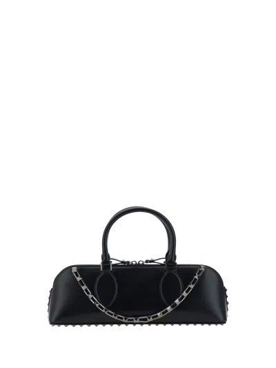 Valentino Garavani Rockstud Duffle Handbag In Black