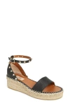 Valentino Rockstud Espadrille Sandal In Multi