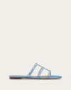 VALENTINO GARAVANI VALENTINO GARAVANI ROCKSTUD FLAT SLIDE SANDAL WOMAN BLUE 36