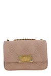 Valentino Garavani Rockstud Foldover Top Shoulder Bag In Pink