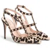Valentino Garavani Rockstud Genuine Calf Hair T-strap Pump