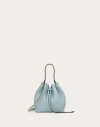 Valentino Garavani Rockstud Grainy Calfskin Bucket Bag Woman Porcelain Blue Uni In ポーセリンブルー