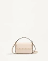 Valentino Garavani Rockstud Grainy Calfskin Pouch Woman Light Ivory Uni