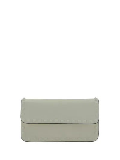 Valentino Garavani Rockstud Handbag In Ivory