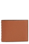 Valentino Garavani Rockstud Leather Bifold Wallet In Brown