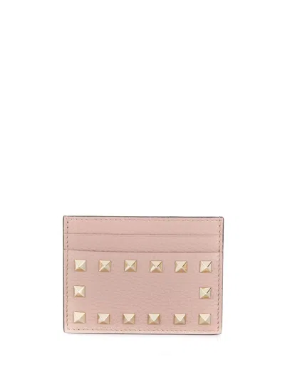 VALENTINO GARAVANI VALENTINO GARAVANI ROCKSTUD LEATHER CARD CASE