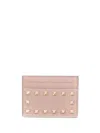 Valentino Garavani Women Rockstud Leather Card Case