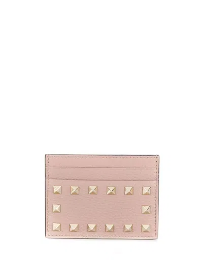 VALENTINO GARAVANI VALENTINO GARAVANI ROCKSTUD LEATHER CARD CASE
