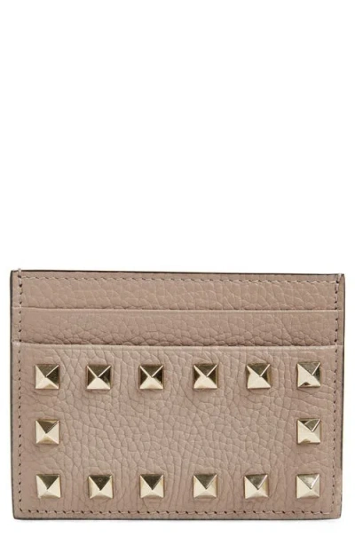 VALENTINO GARAVANI VALENTINO GARAVANI ROCKSTUD LEATHER CARD HOLDER