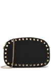 Valentino Garavani Rockstud Leather Cross-body Bag In Black