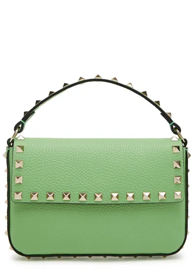 Valentino Garavani Rockstud Leather Cross-body Bag In Green