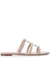 Valentino Rockstud Caged Leather Sandal