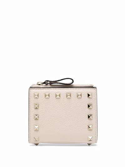 Valentino Garavani Women's Rockstud Leather French Wallet In Multicolor