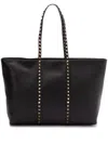 Valentino Rockstud Medium Shopping Bag In Black
