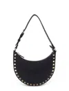 Valentino Garavani Rockstud Leather Mini Hobo Bag In Black