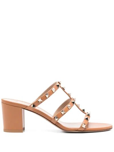 VALENTINO GARAVANI VALENTINO GARAVANI ROCKSTUD LEATHER MULES
