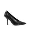 Valentino Garavani Rockstud Leather Stiletto Pumps In Black