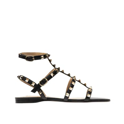 VALENTINO GARAVANI GARAVANI ROCKSTUD LEATHER SANDALS