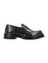 Valentino Black Rockstud M-way Loafers In Black