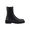 Valentino Garavani Rockstud M-way Ankle Boots In Black