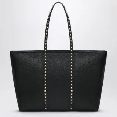 Valentino Garavani Rockstud Medium Tote Bag In In Black
