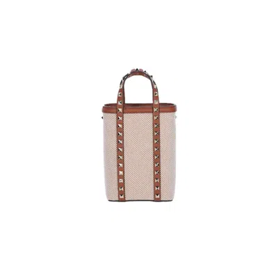 Valentino Garavani Rockstud Mini Bag In Sand