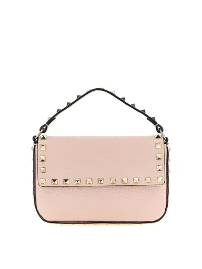 Valentino Garavani 'rockstud' Mini Handbag In Nude