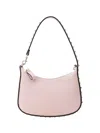 Valentino Garavani Women Light Pink Leather Mini Hobo Rockstud Shoulder Bag In Pink