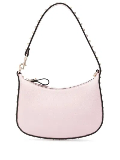 Valentino Garavani Women's Rockstud Mini Leather Hobo Bag In Pink