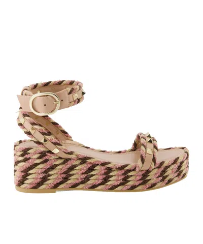 VALENTINO GARAVANI VALENTINO GARAVANI ROCKSTUD OPEN TOE ESPADRILLES