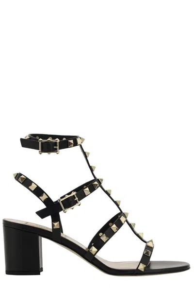 Valentino Garavani Woman Sandals Black Size 7 Soft Leather