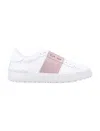 Valentino Rockstud Untitled Sneakers In White