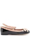 Valentino Garavani Rockstud Patent Leather Ballet Flats