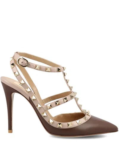 Valentino Garavani Rockstud Pump In Brown