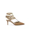 Valentino Garavani Rockstud Pumps In Brown