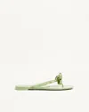 Valentino Garavani Rockstud Rubber Slipper Woman Mint 41 In Green